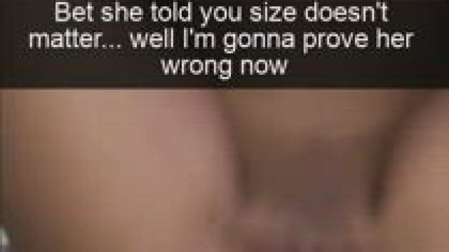 She told you size wouldn't matter... (Listen with headphones!)