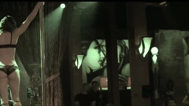 Jessica Biel topless as a stripper in Powder Blue
