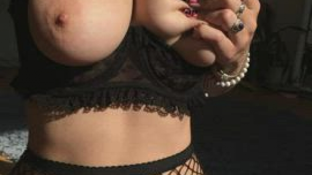 I enjoy squeezing my boobs hard