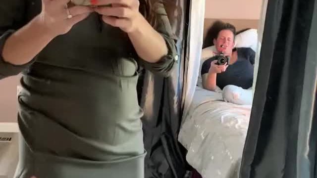 Usually I film these little teases alone but it was super hot having him watch m