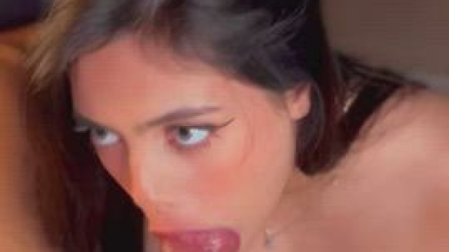 I better stop making eye contact before you blow your warm load down my throat