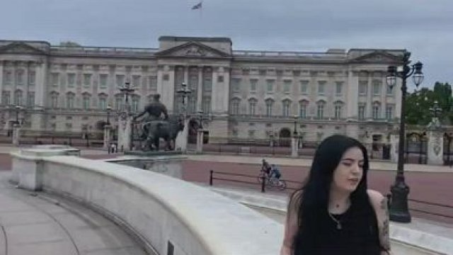 Huge boobs flashing ouside