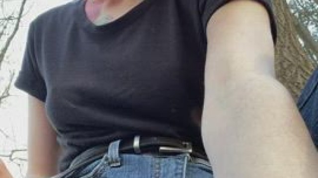 I wonder if anyone on the trail saw me and turned back while I was busy taking t