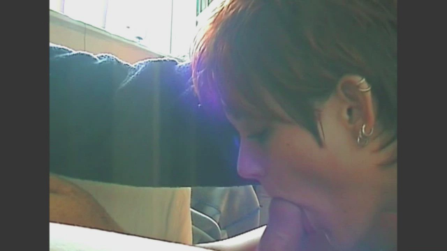 Daughter of the landlord sucking my roommate, and... she is good!