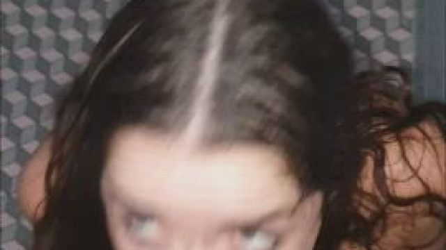 Cleaning his dick with her throat