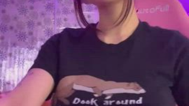 Making another late night in front of the computer [f]un with my boobs