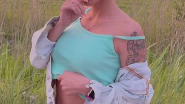 little strip teen girl on the background of a beautiful sunset!