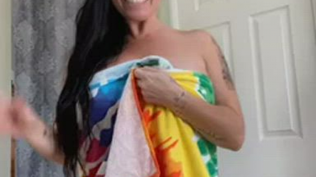 Did the towel cover up what was behind it…