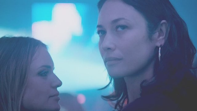 Olga Kurylenko and Marine Duvivier in 'Sentinelle' (2021)