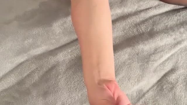 Hubby doesn't even get my full hand, just a few fingers 