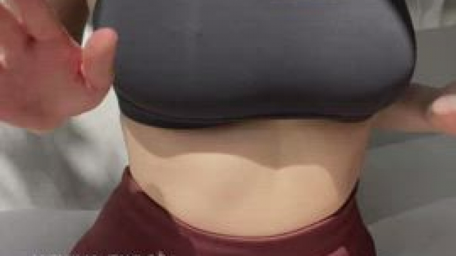 I know they look big..but somehow they look even bigger when I take my top off! 