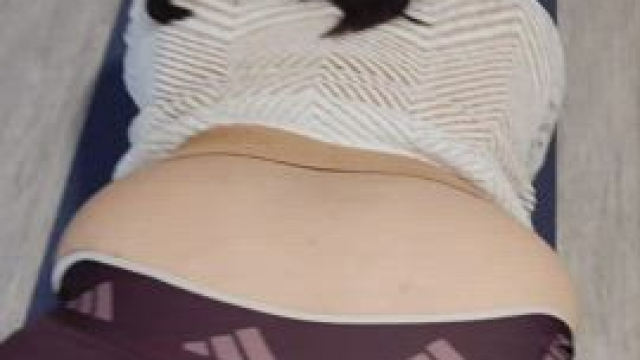 cum on her new leggings, thick load only