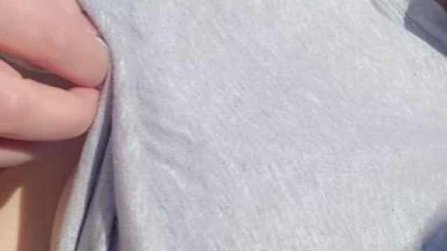 Revealing my big perky tits