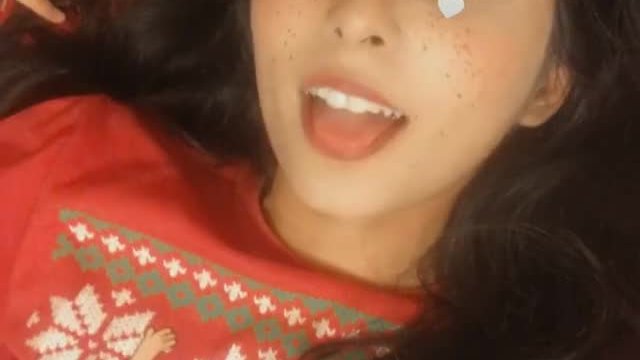 Quick ahegao before a Christmas party. Ho ho hoe