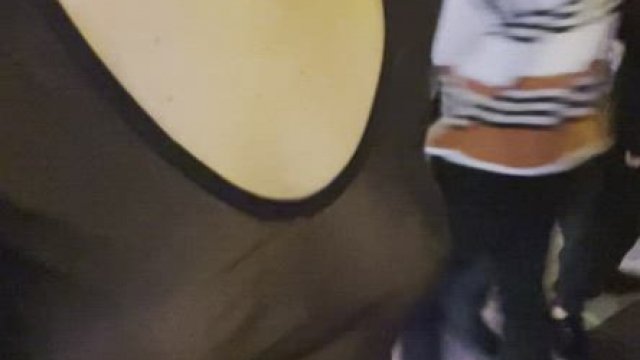 Got dared to walk down the street in a sheer top. Why not do it on Broadway in N