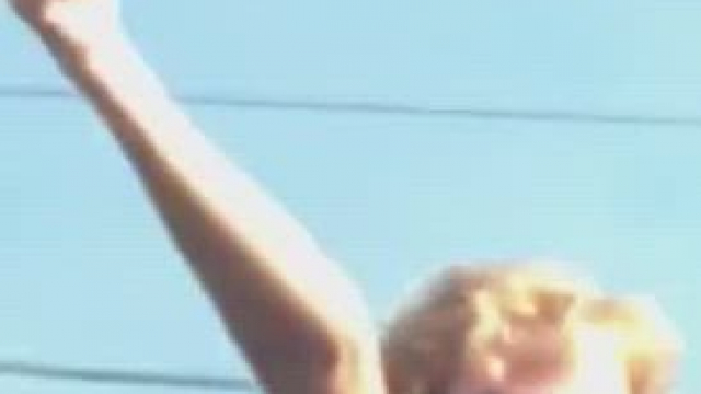 Riding topless in the car