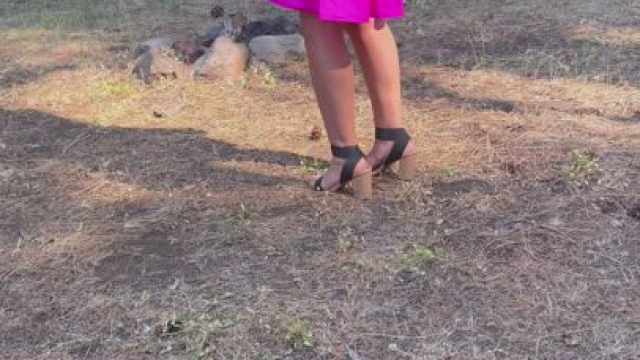 Just a sec, I need to cool off on our hike