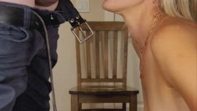 Working on my deep throat game. Not quite there but he doesn't mind me practicin