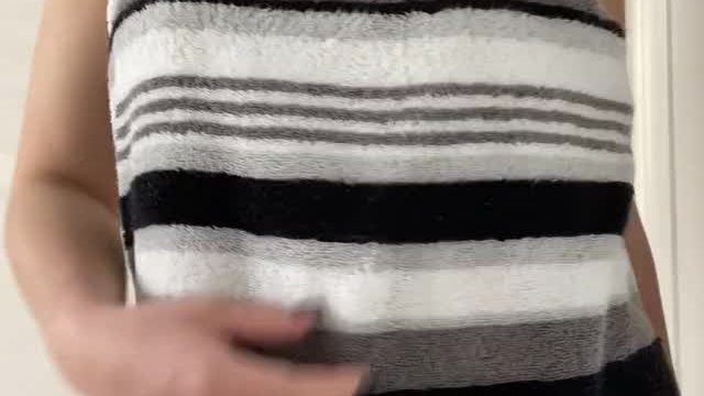 Oops... my towel magically fell off 