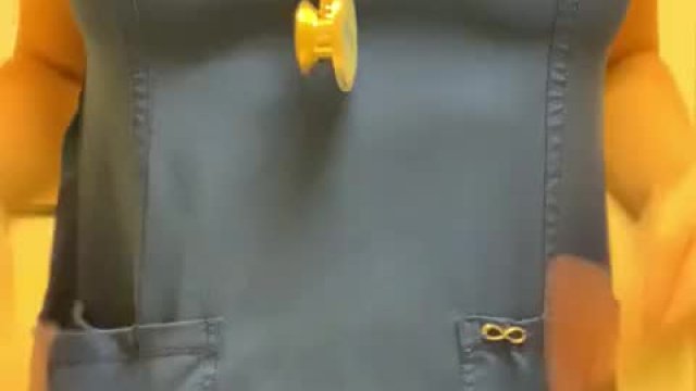 A quick drop in my scrubs! (OC)