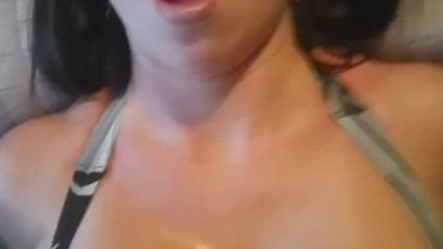 Post Workout Sweaty Big Tits