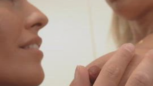 Close-up nipple and pussy licking