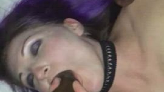 Purple haired wife gets gangbanged (Amber Heart aka hottwife09)