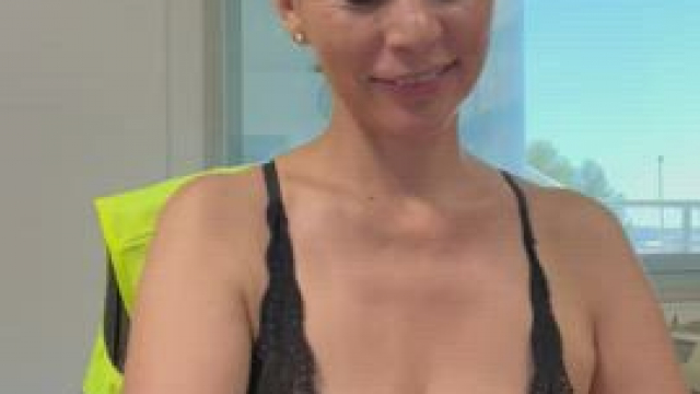 My mommy boobs at work…