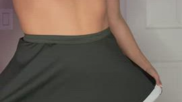 Bend me over in this skirt