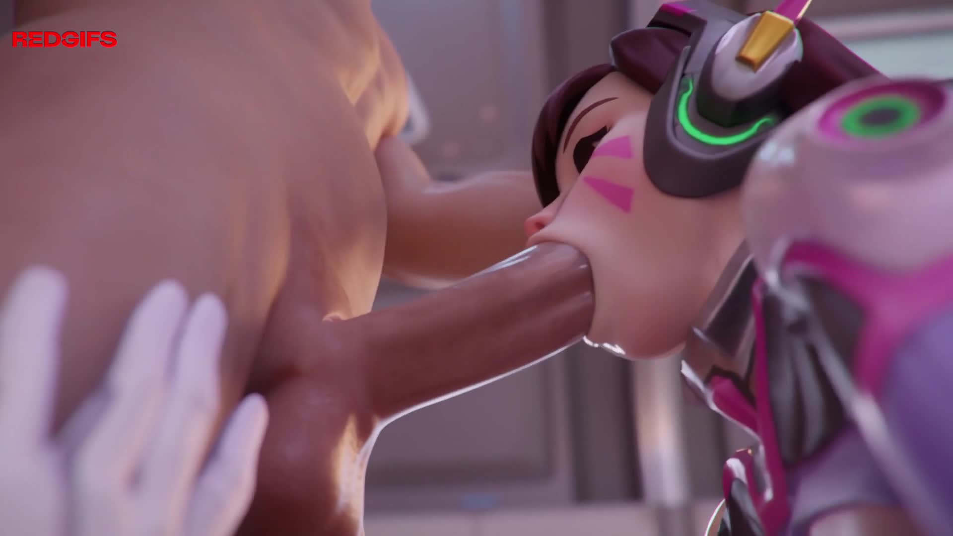 D.va deepthroat skills [Overwatch] (threedust)