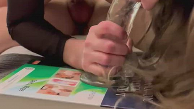 Riding with a mouthful (OC)