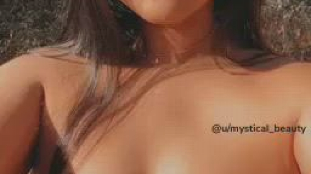 It's like the sun wanted me to pull my tits out ??