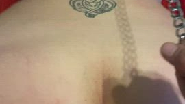 Bouncing on hubbys big cock