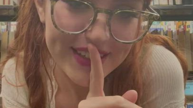 Did you like my lil library striptease? Can you tell I was nervous? [GIF]