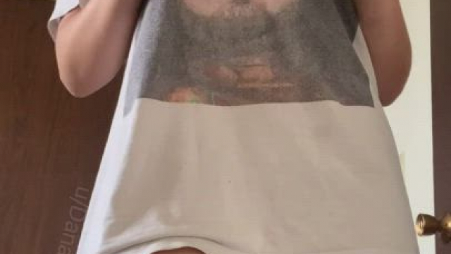 I skipped class so I could play in my huge t-shirt all day and show you my cunt