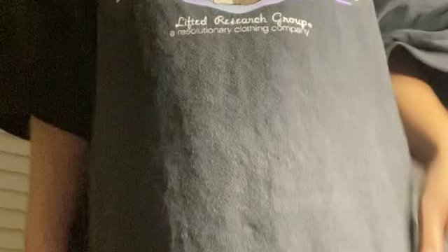 Just a petite 4’11 teen hiding under a big T