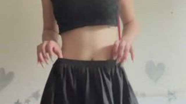 slender gothic slut with big tits