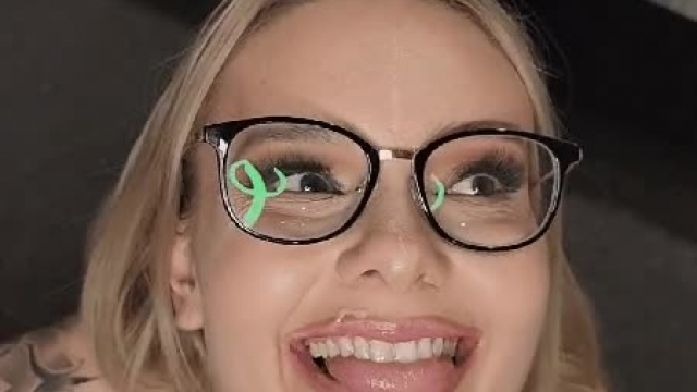 Happy that daddy rewarded me with a face full of cum