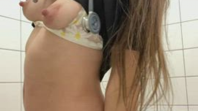 In the public bathroom at work [GIF]