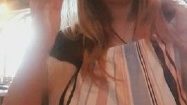 The slut in pink in the back is a waitress. She moved silently and quickly. Well