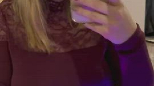 Revealing my tits.[GIF]