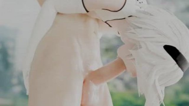 Standing 69 with 2B (bewyx/nexus763) [Nier: Automata]