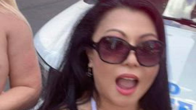 Showing My Big Tits in Time Square