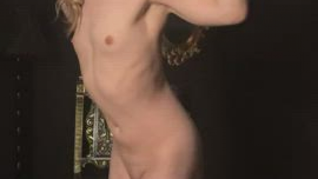 Chained up girl asks for more [F]