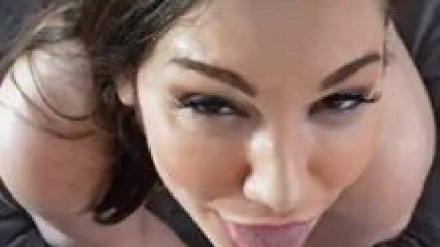 Cute babe gets facial