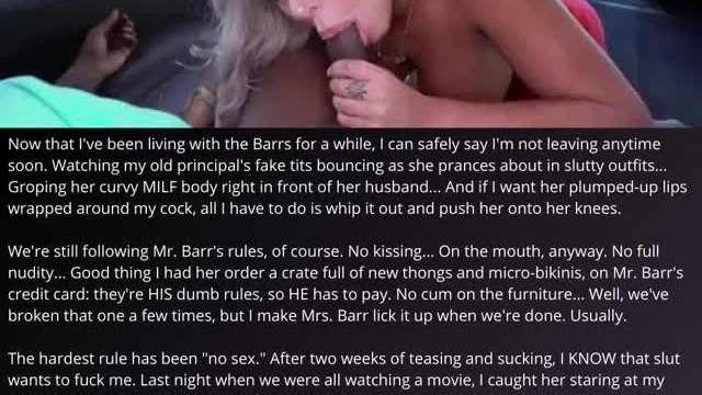 My old principal is my new bimbo cumdump, Part 3