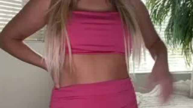 I'm not wearing any panties under my skirt