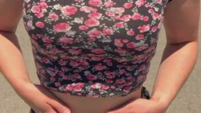 Too hot to wear a top, so I just drop.