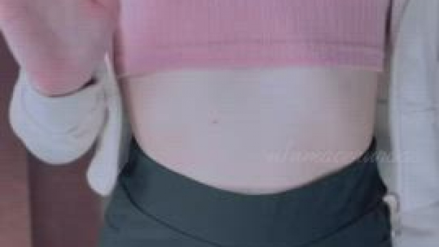 This might be the tiniest boob reveal you see today!