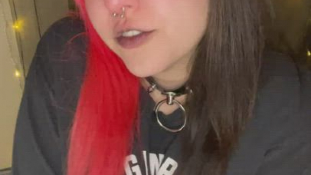 Just waiting for your cum on my tongue